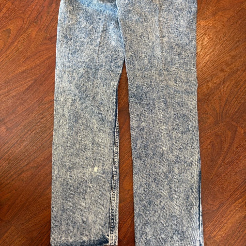 Vintage Levis 506 Jeans Size 28x32 Acid Wash Orange Tab USA Made Retro Western - Picture 2 of 8